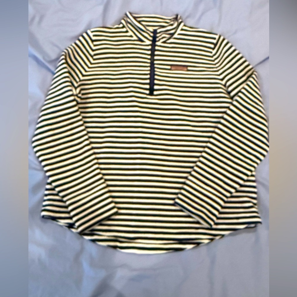 Vineyard Vines Navy and White Striped Shep Shirt